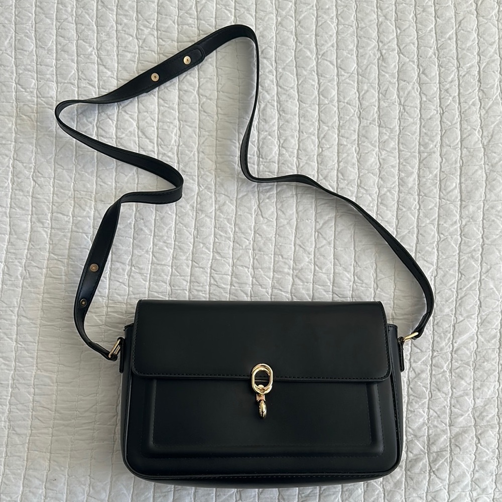 Black Leather Handbag